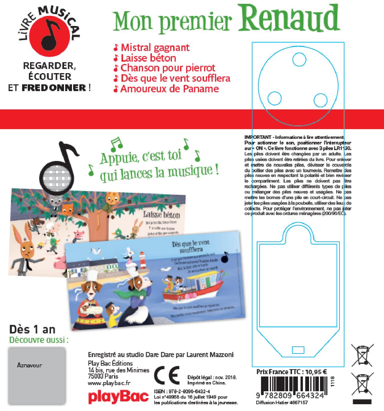 Livre musical – Mon premier Renaud