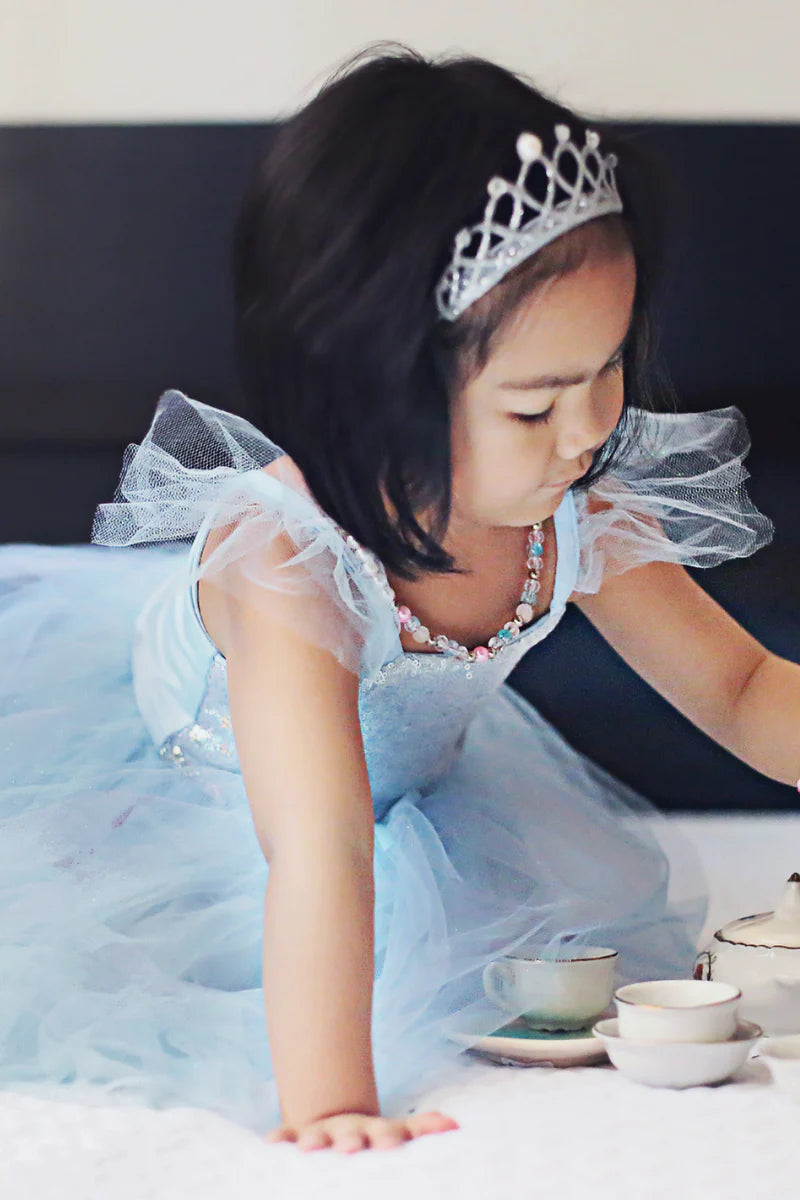 Robe de princesse Sequins, bleu