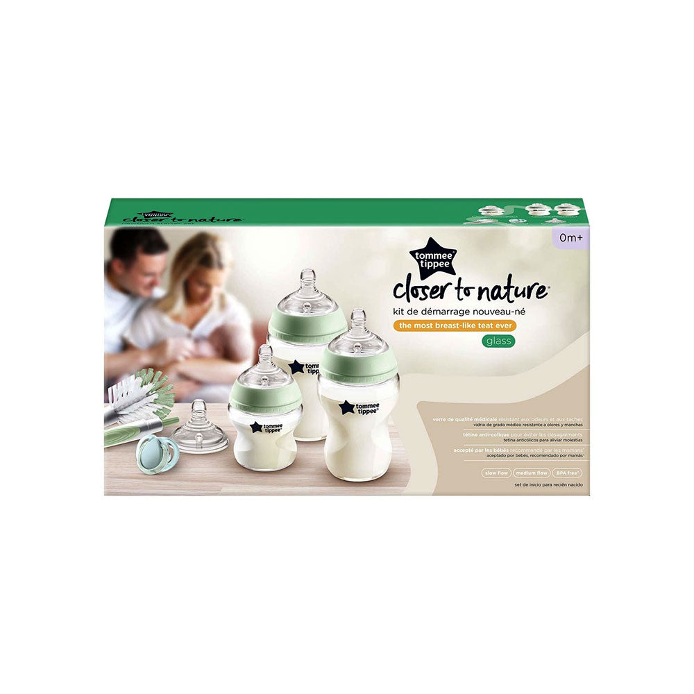 Biberon en verre kit de naissance Natural Start, 150ml et 260ml