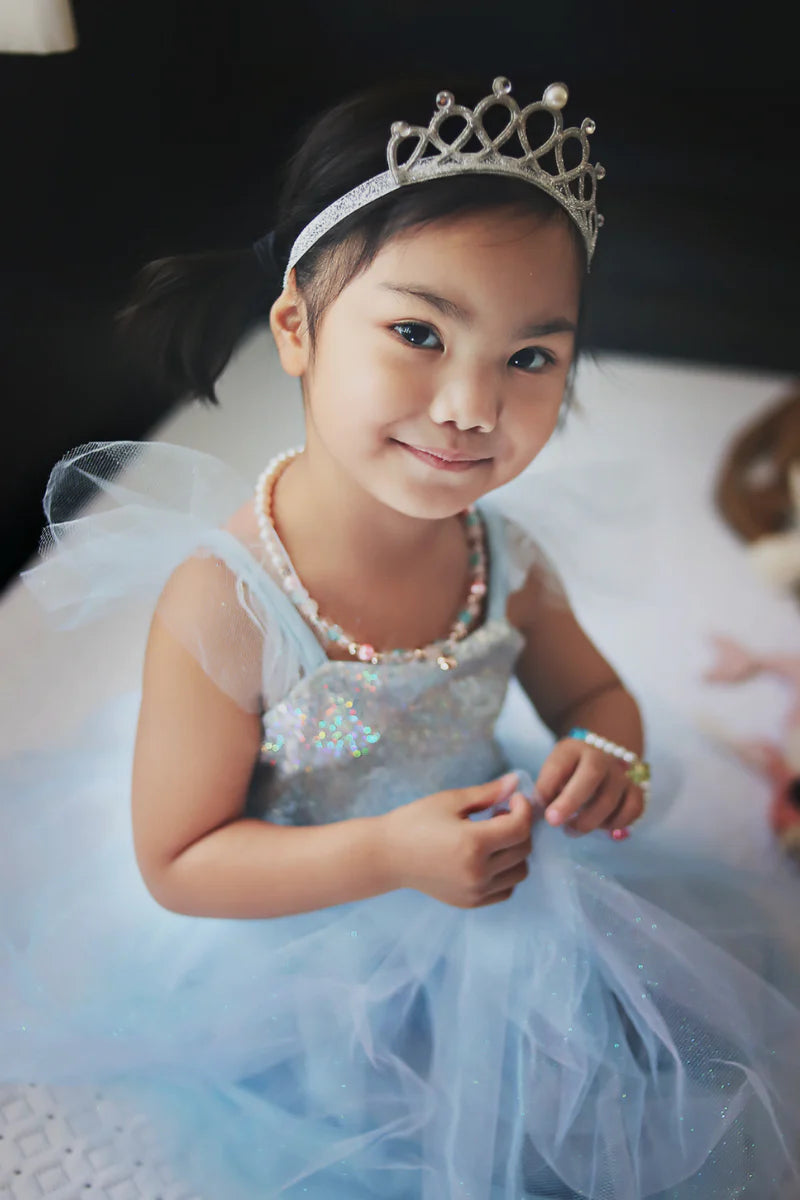 Robe de princesse Sequins, bleu