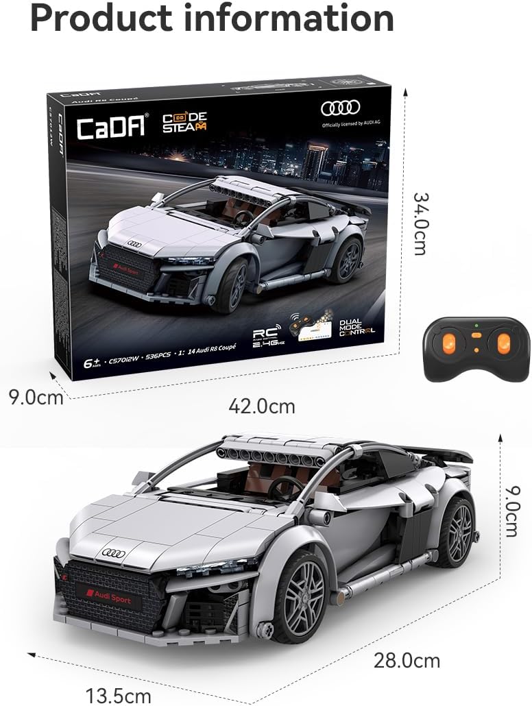 CaDA Klemmbausteinset - Audi R8