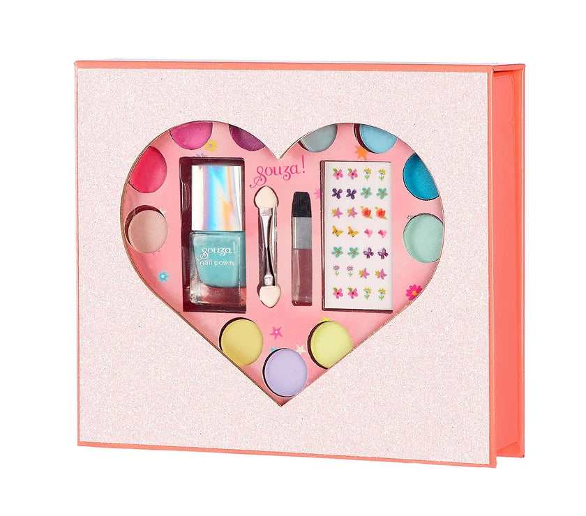 Set maquillage cœur en boîte cadeau (1 pc)