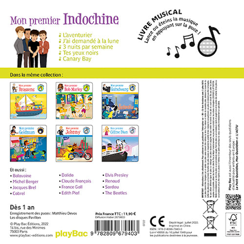 Livre musical – Mon premier Indochine