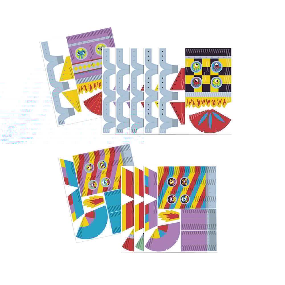 Kit Créatif - 10 Fusées en Papier à Créer