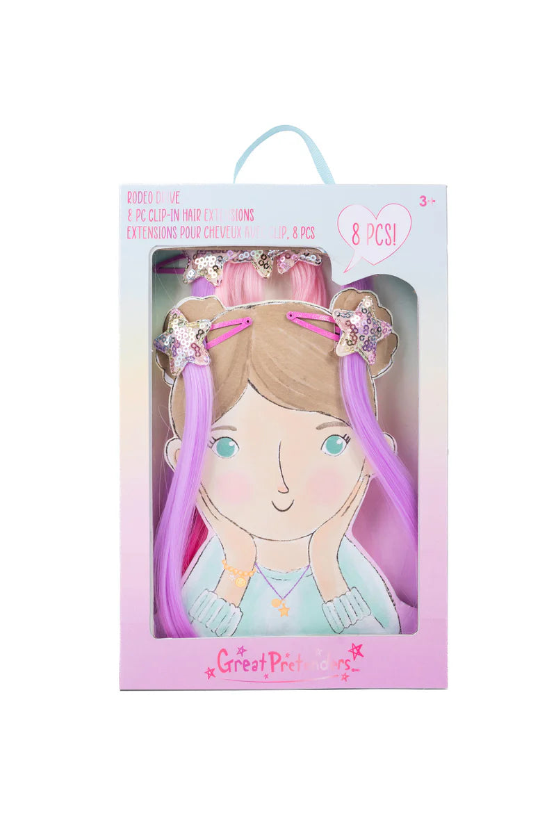 Extensions de cheveux à clip  "Rodeo Drive " set de 8 pièces