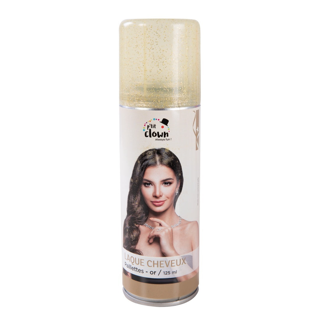 Spray cheveux pailleté or 125 ml - P’tit Clown