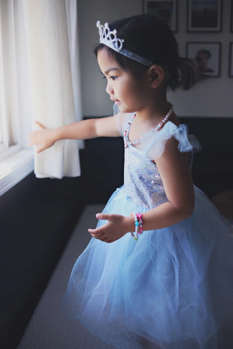Robe de princesse Sequins, bleu