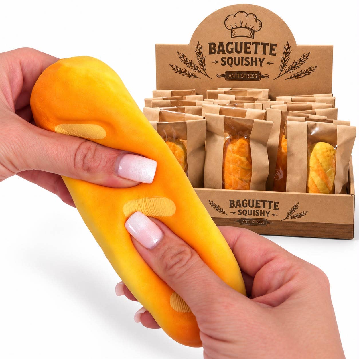Mini baguette squishy parfumée au pain chaud – WOOM