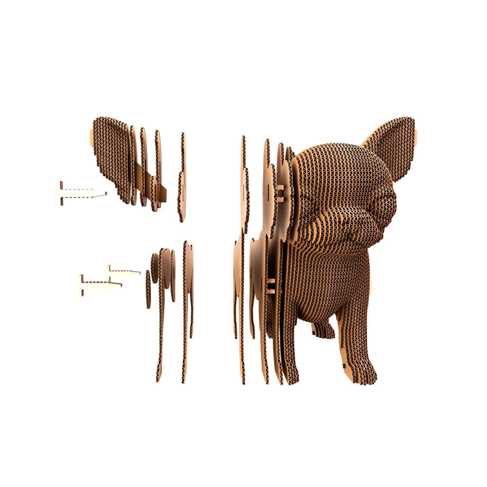 Chiots Trio Puzzle 3D Modèle en Carton