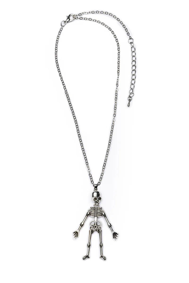 collier squelette effrayant