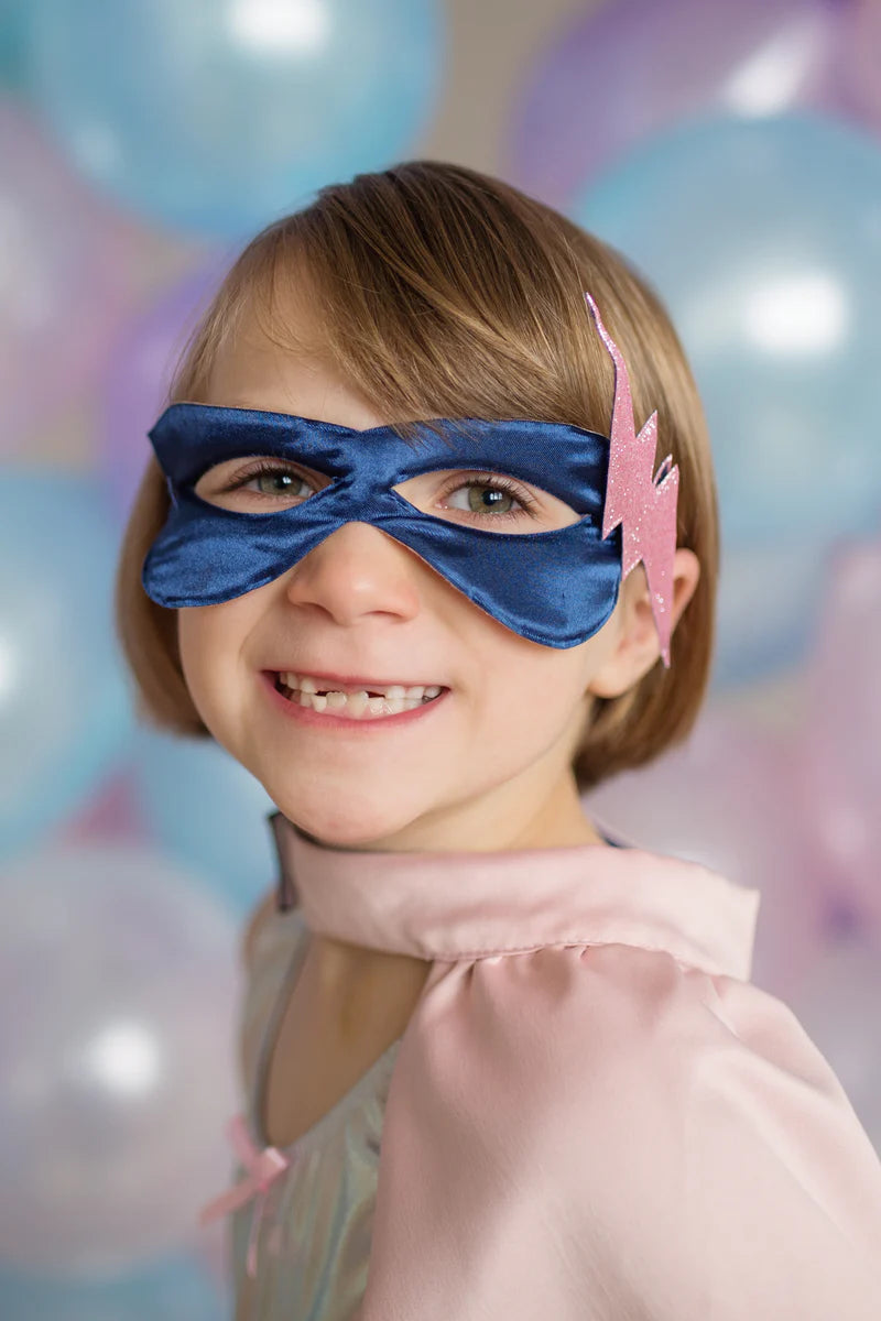 Super-Duper Tutu avec Cape & Masque, Rose/Marine