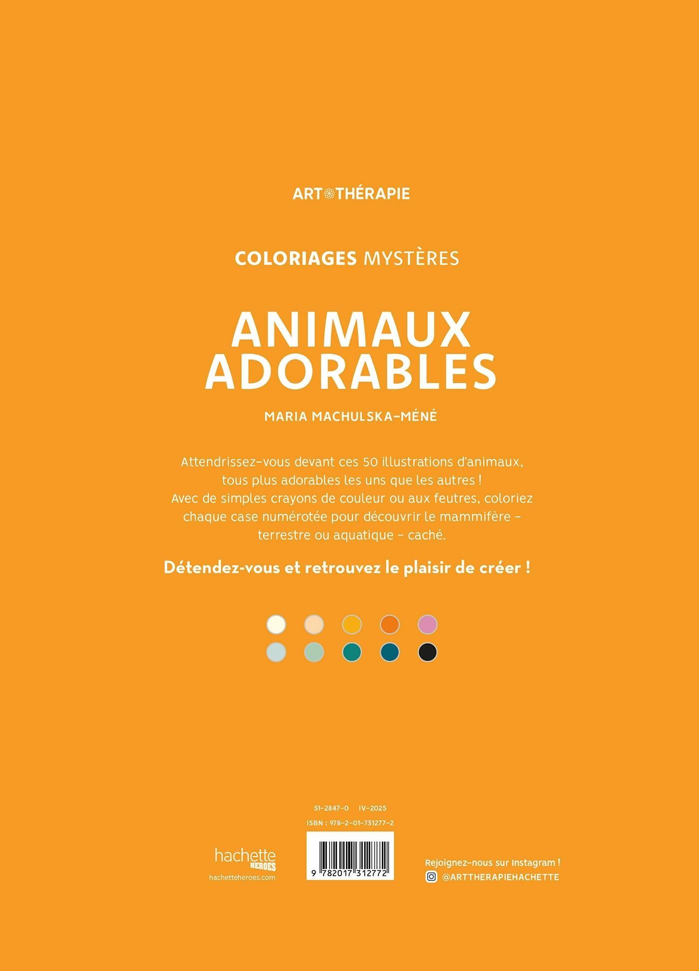 Coloriages mystères - Animaux adorables