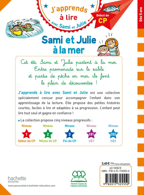 Sami et Julie CP niveau 1 - Sami et Julie à la mer