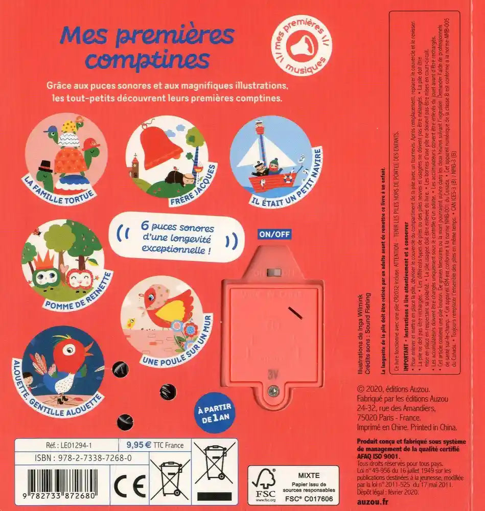 Mes premiers sonores - Mes premières comptines