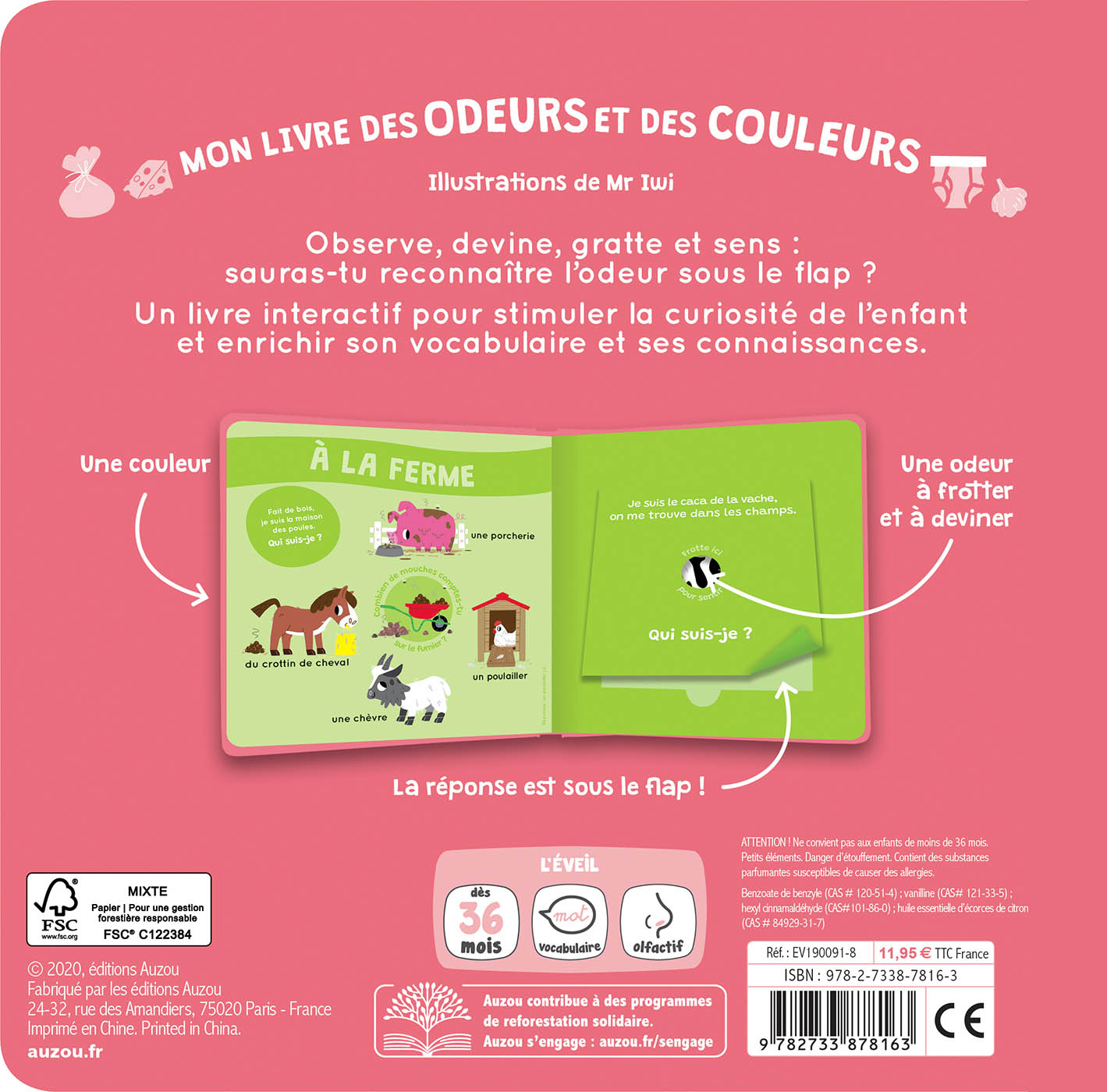 Mon livre des odeurs et des couleurs – Le livre des odeurs qui puent