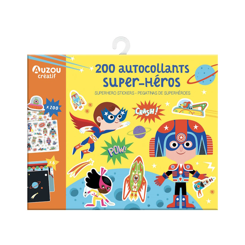 200 autocollants super-Héros