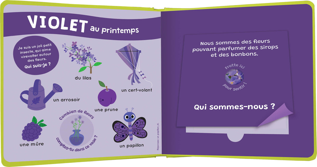 Mon livre des odeurs et des couleurs - Les saisons