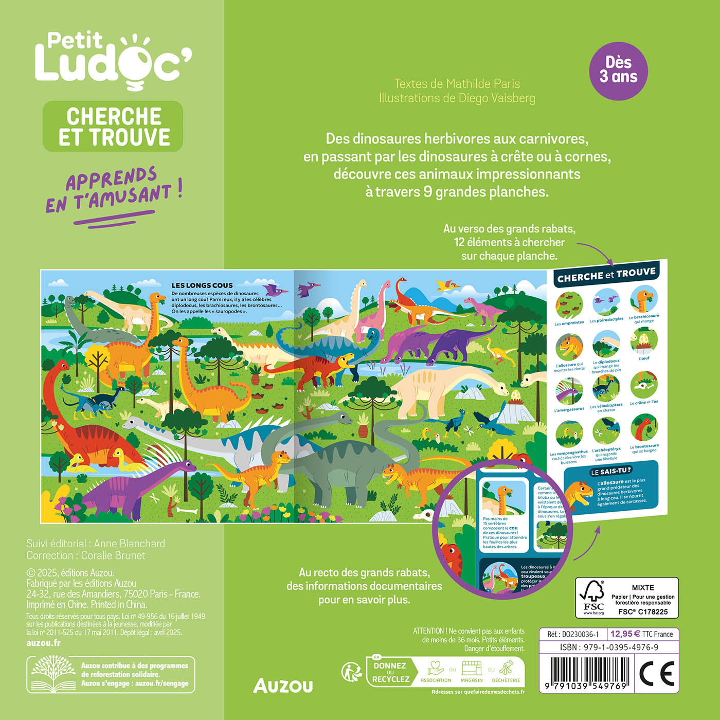 Petit Ludoc’ – Cherche et trouve : Les dinosaures