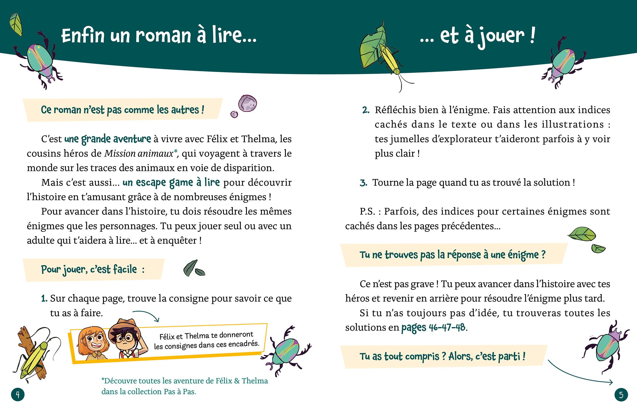 Mon Roman Énigme – Mission animaux: Aventures dans la savane