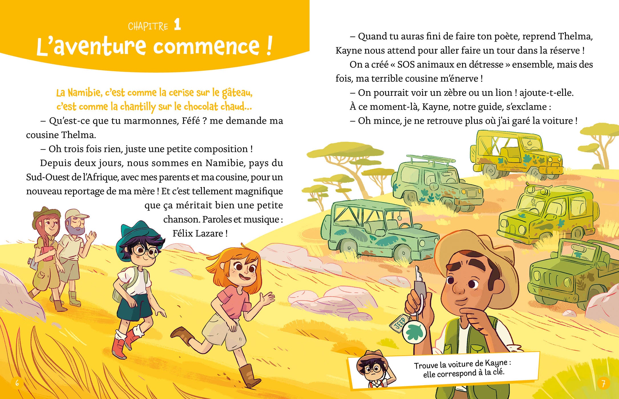 Mon Roman Énigme – Mission animaux: Aventures dans la savane