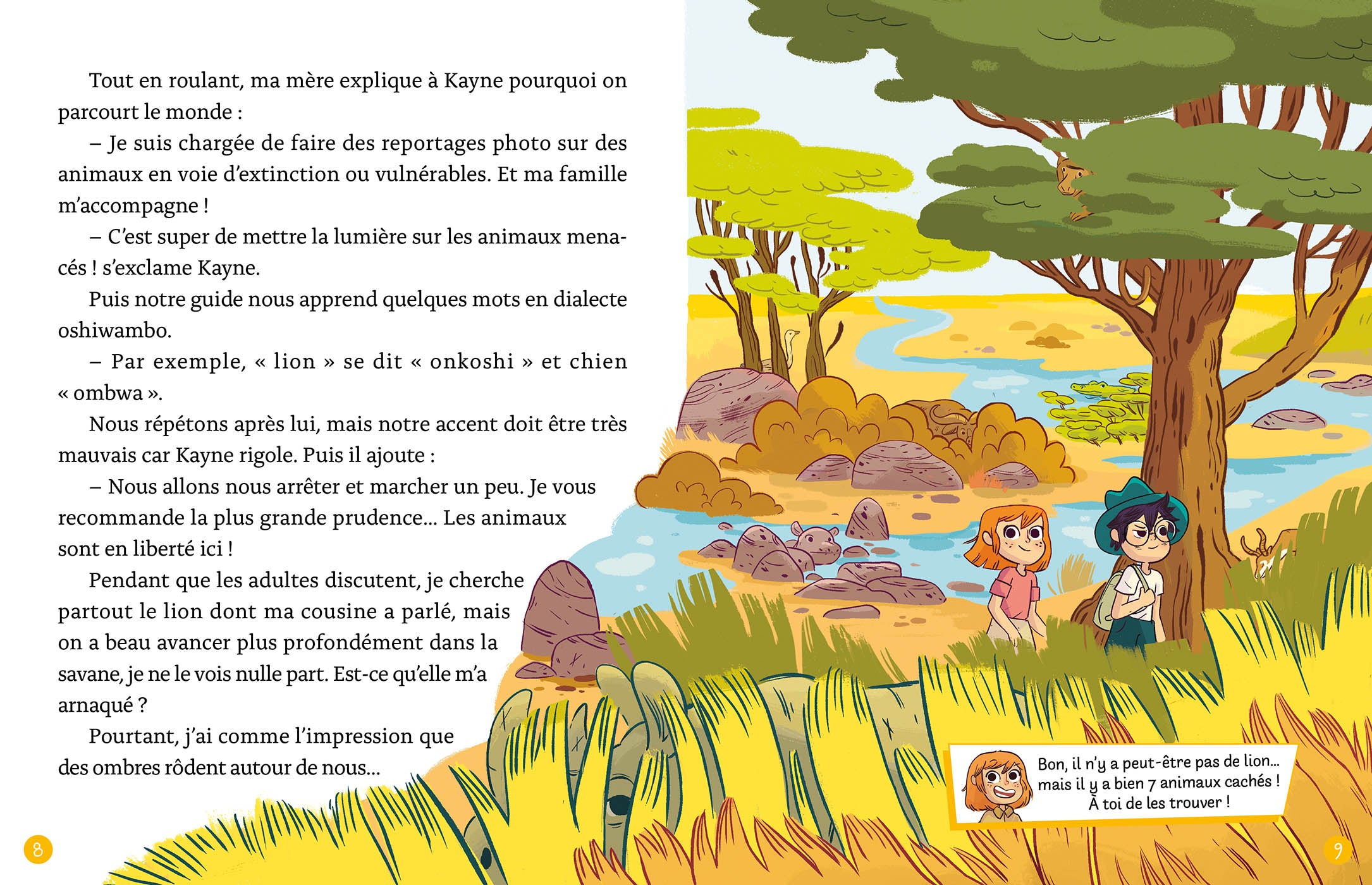 Mon Roman Énigme – Mission animaux: Aventures dans la savane