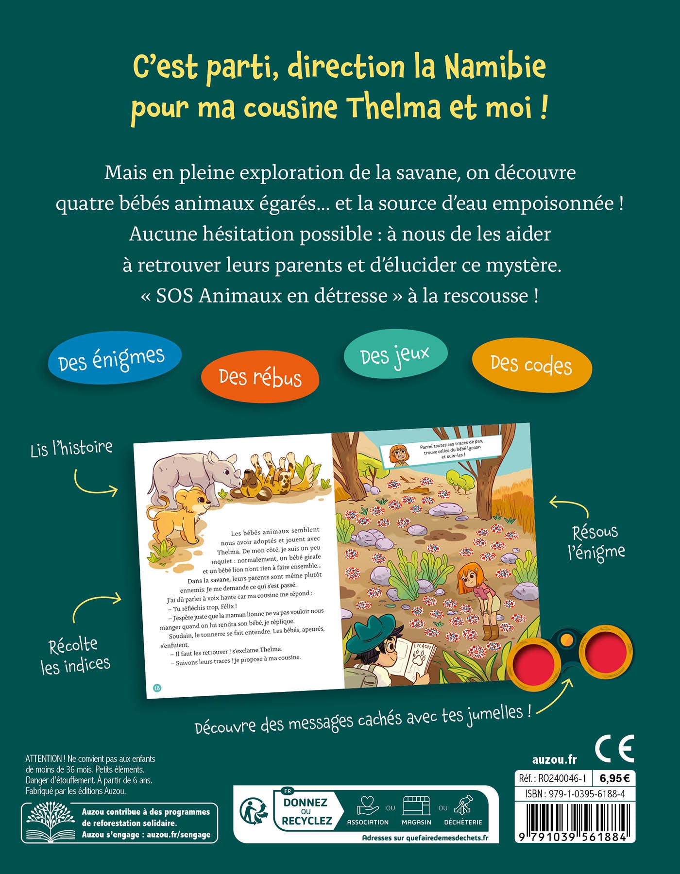 Mon Roman Énigme – Mission animaux: Aventures dans la savane