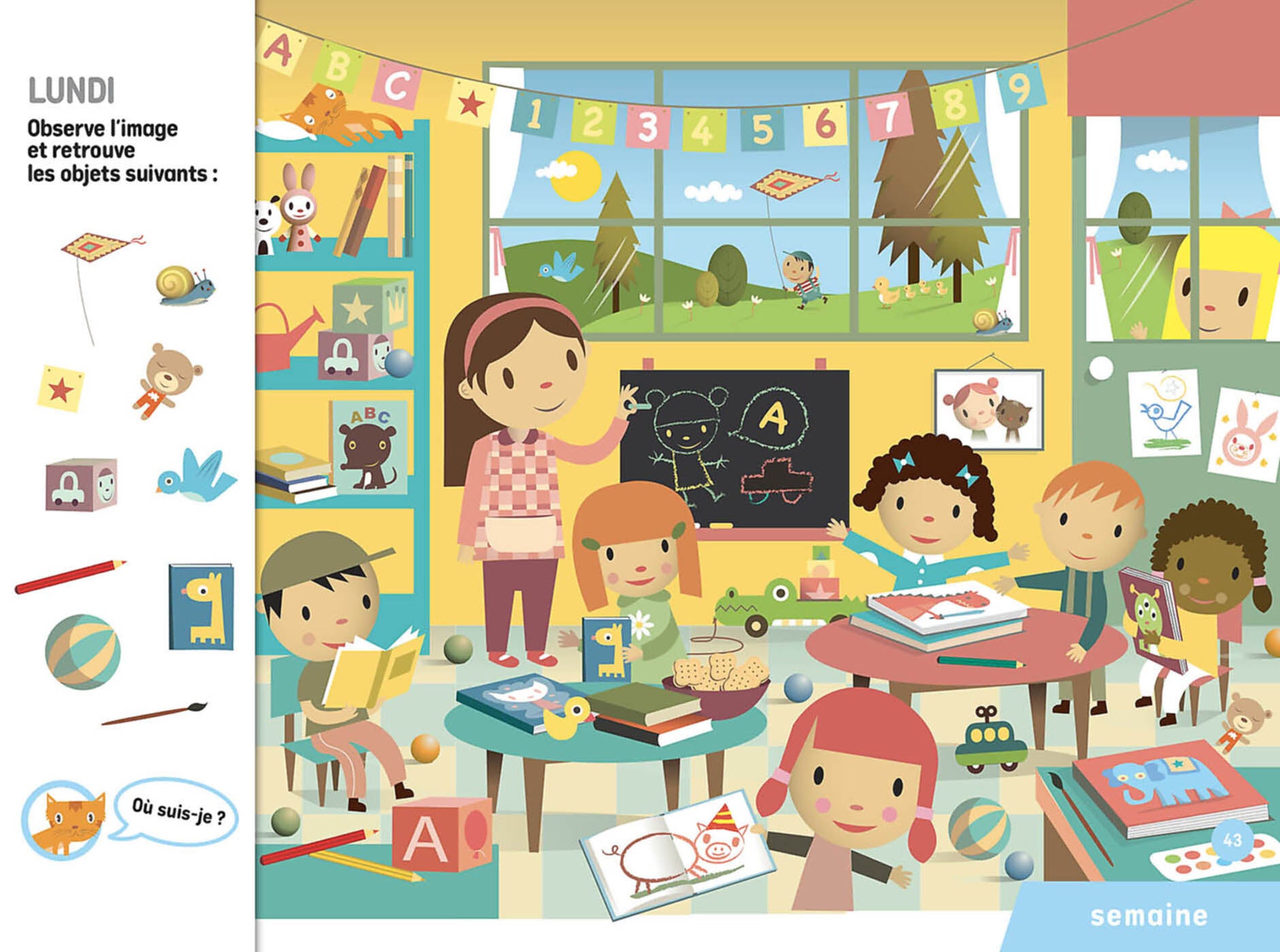 Cherche et trouve – À la maternelle