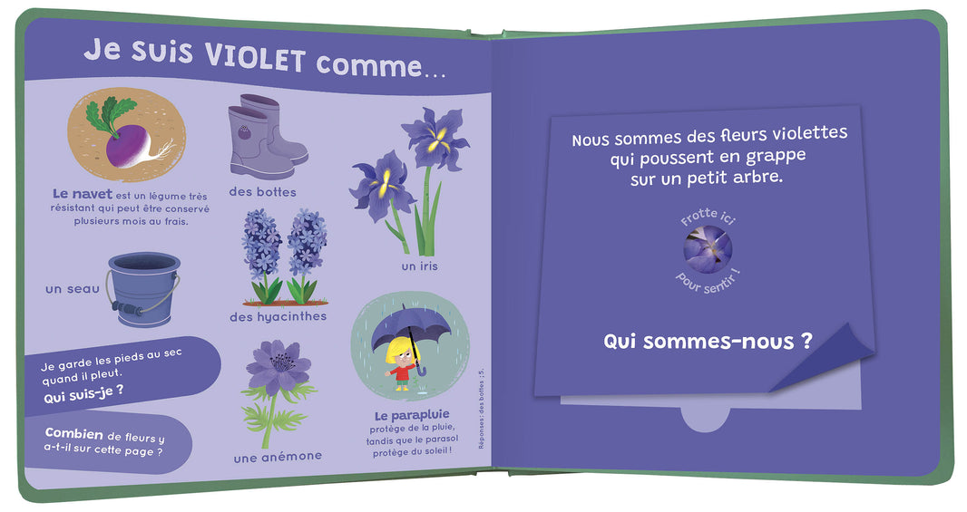 Mon livre des odeurs et des couleurs - Le printemps