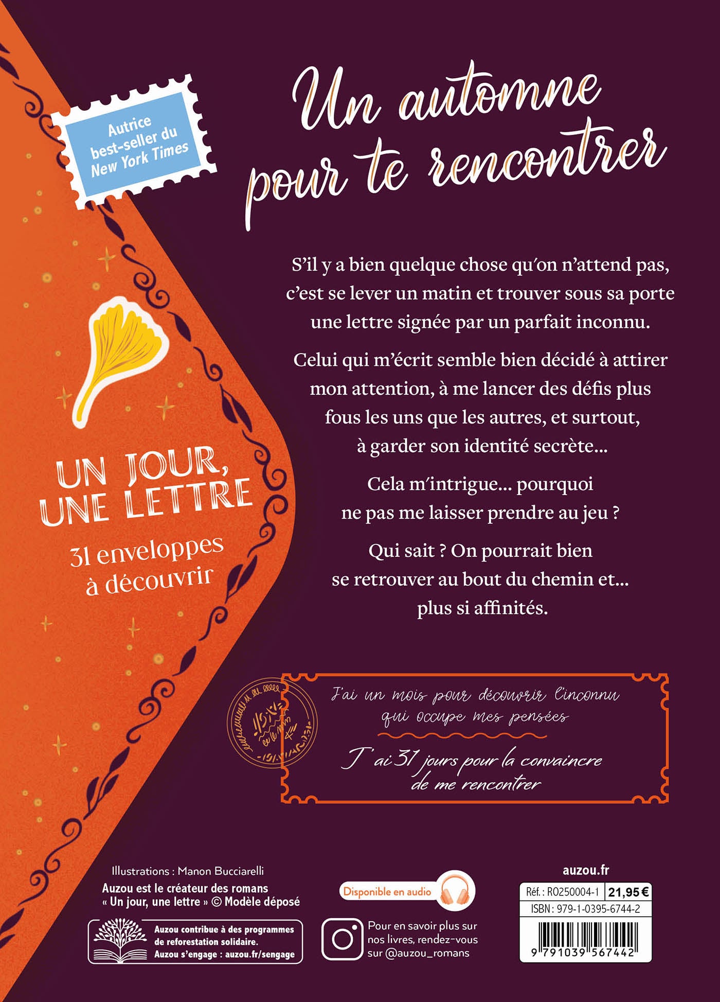 Fall in Love – Un jour, une lettre – Auzou