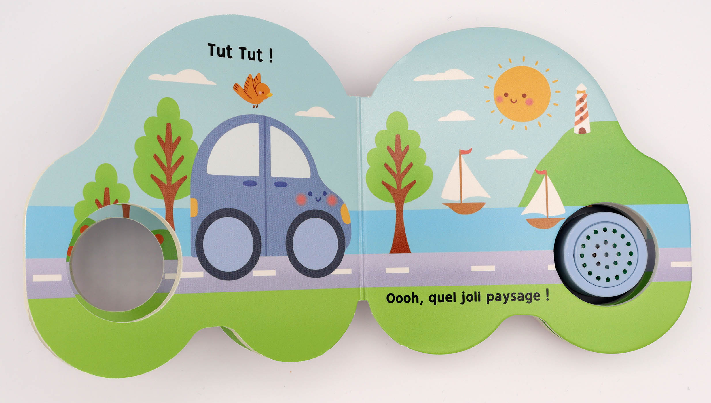 Petits véhicules sonores - Louise la voiture | Livre sonore dès 2 ans