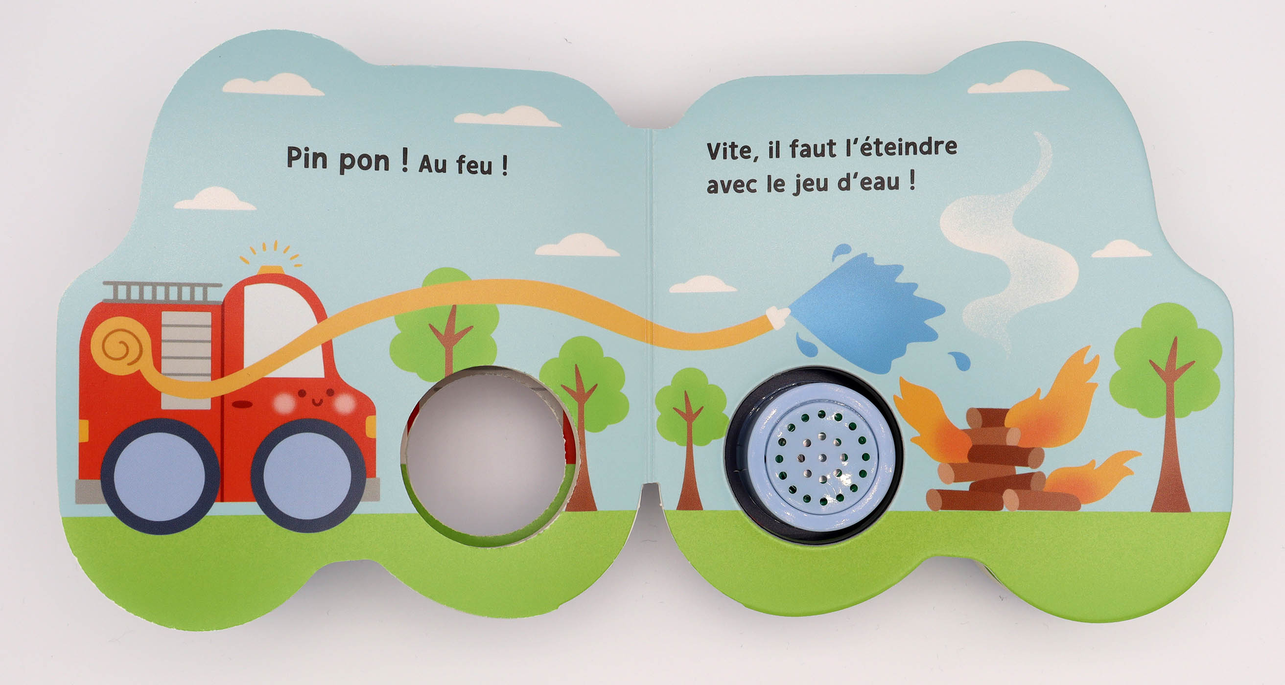 Petits véhicules sonores - Léo le camion de pompiers | Livre sonore dès 2 ans