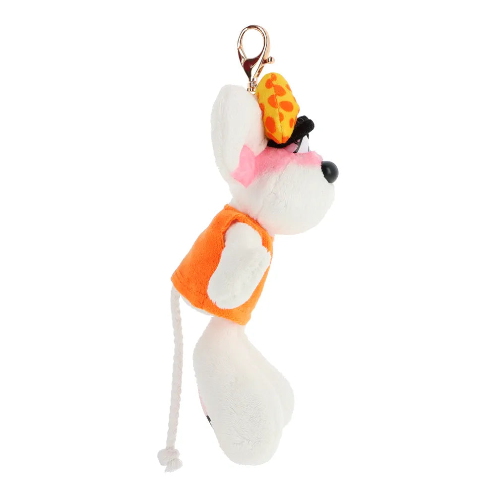 Porte-clés peluche Diddlina en robe orange 15cm