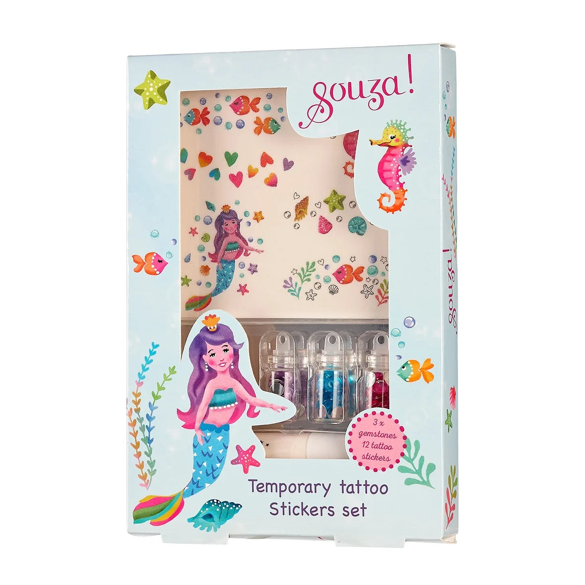 Tatouage temporaire pailleté Sirene