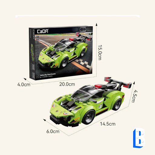 Voiture de course Velocity Hurricane 165 pièces - CaDA