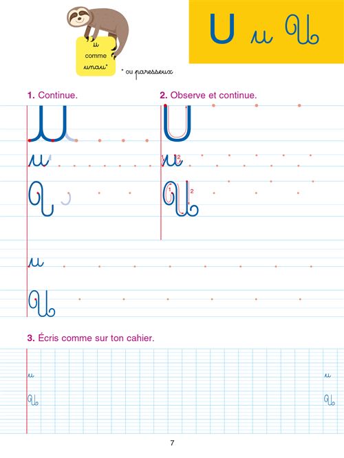 Sami et Julie Cahier d'écriture 6-8 ans