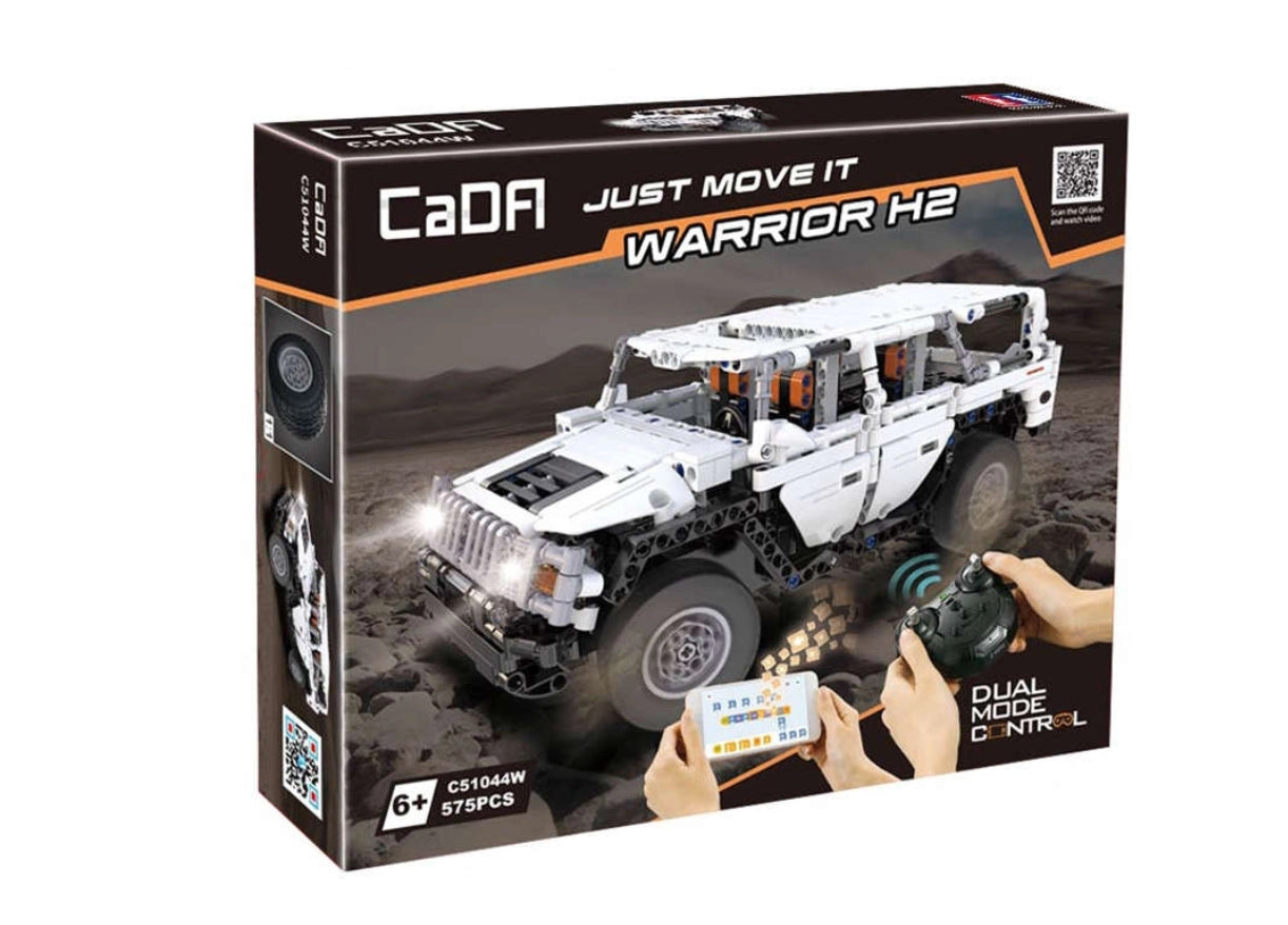 Voiture tout-terrain télécommandée Warrior H2 575 pièces - CaDA