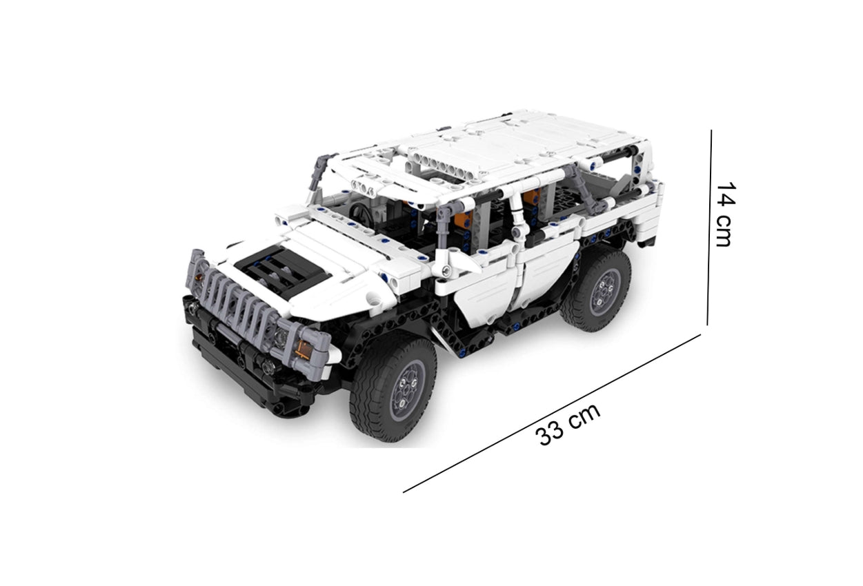 Voiture tout-terrain télécommandée Warrior H2 575 pièces - CaDA