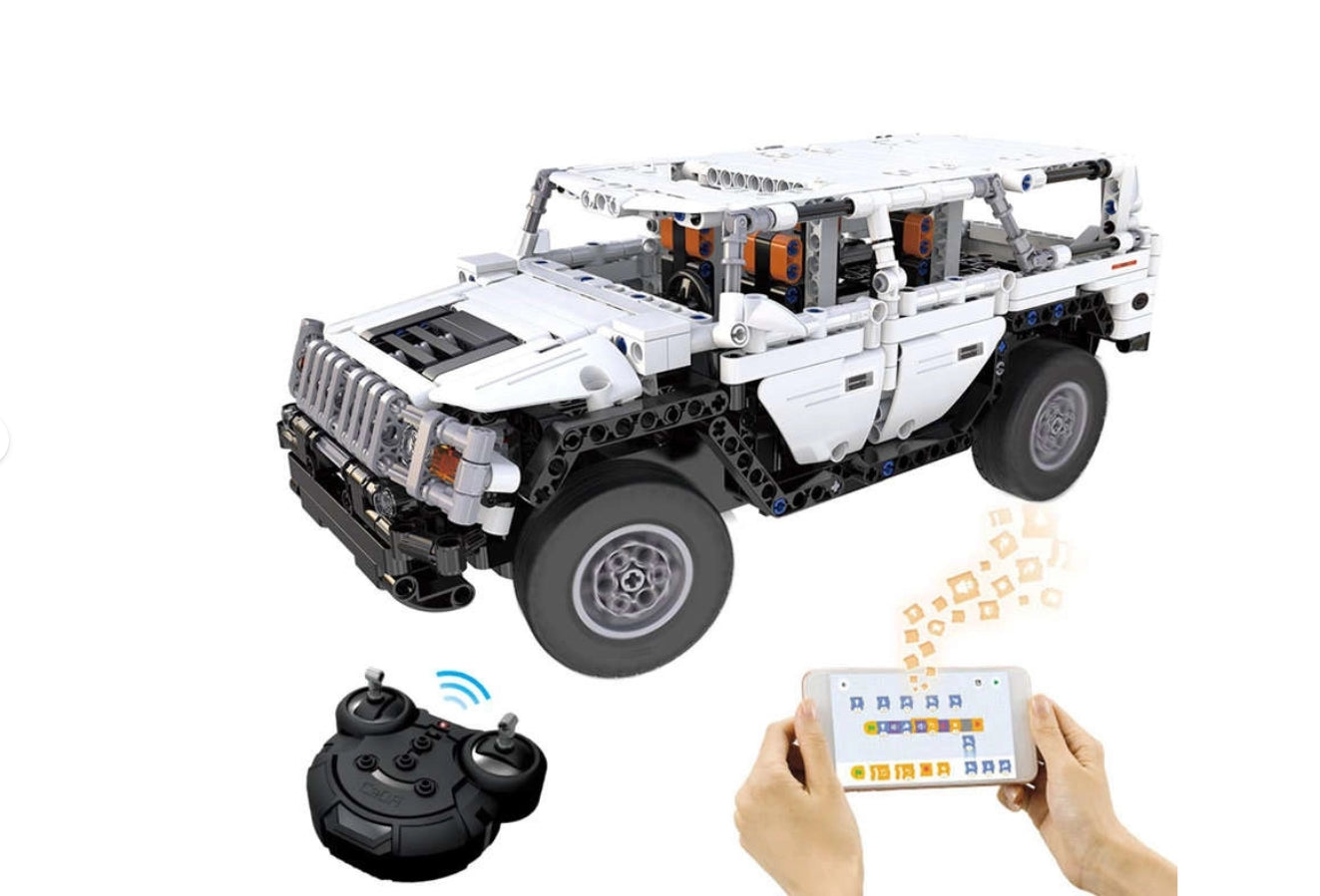 Voiture tout-terrain télécommandée Warrior H2 575 pièces - CaDA