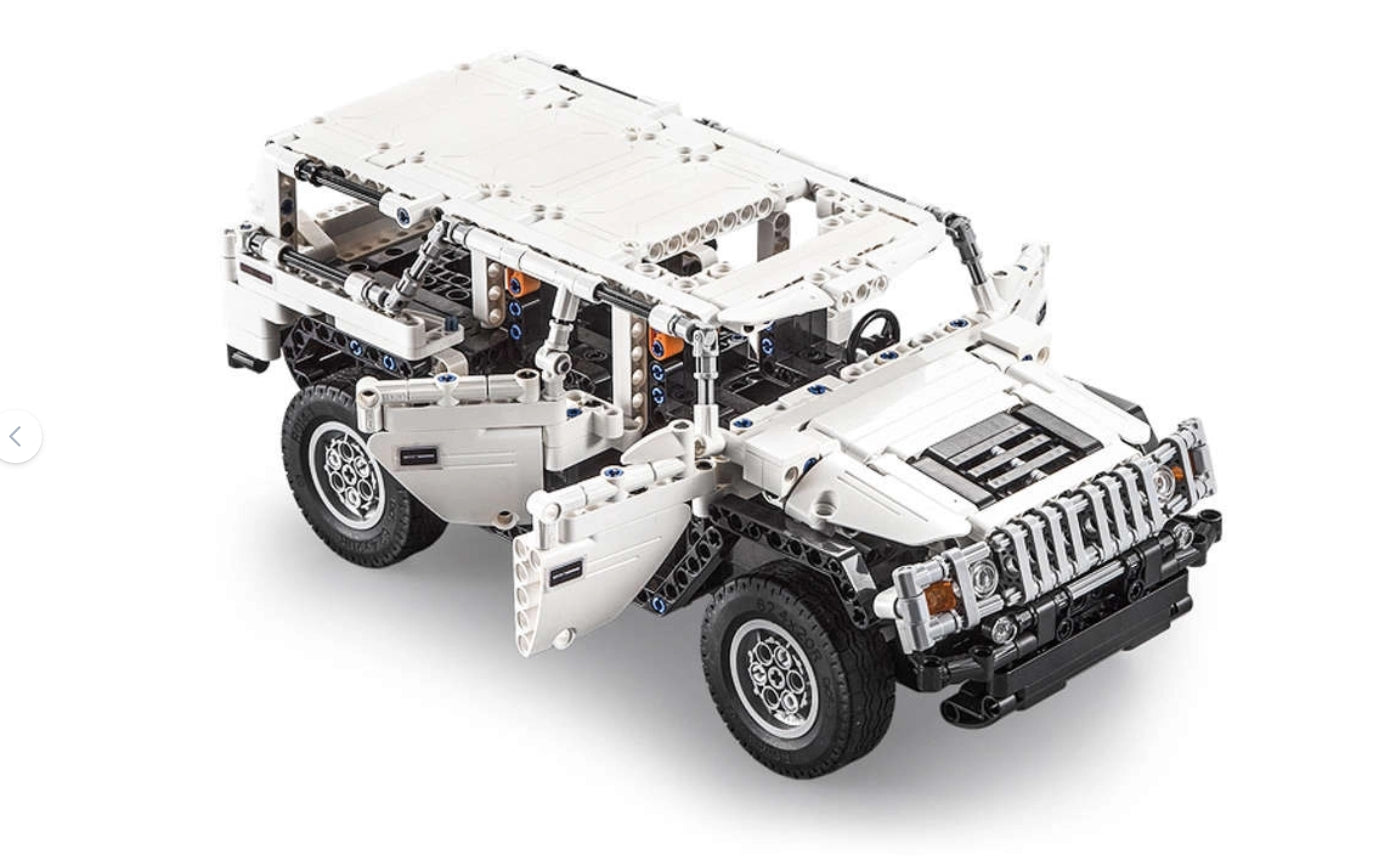 Voiture tout-terrain télécommandée Warrior H2 575 pièces - CaDA