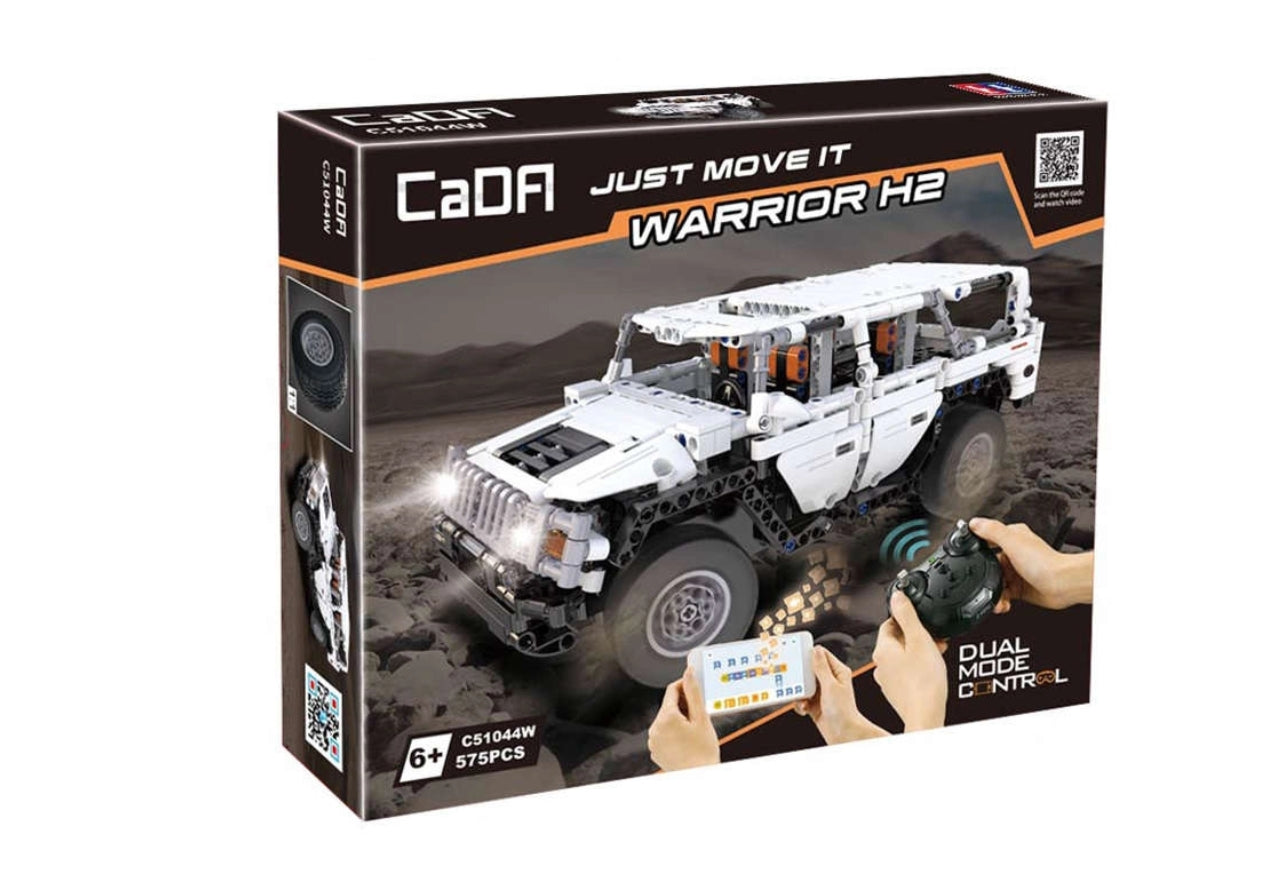 Voiture tout-terrain télécommandée Warrior H2 575 pièces - CaDA