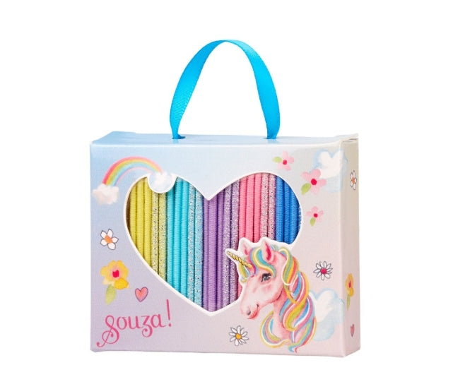 Eleny, élastiques licorne en boîte cadeau (25 pcs, boîte, 1 boîte)