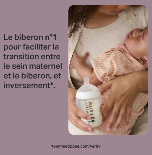 Biberon Natural start +0mois, 260ml - Lot de 2
