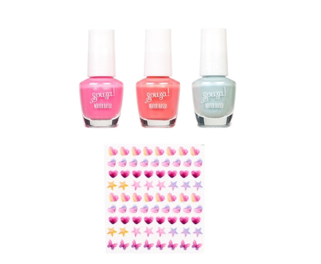 Set vernis à ongles & autocollants Licorne