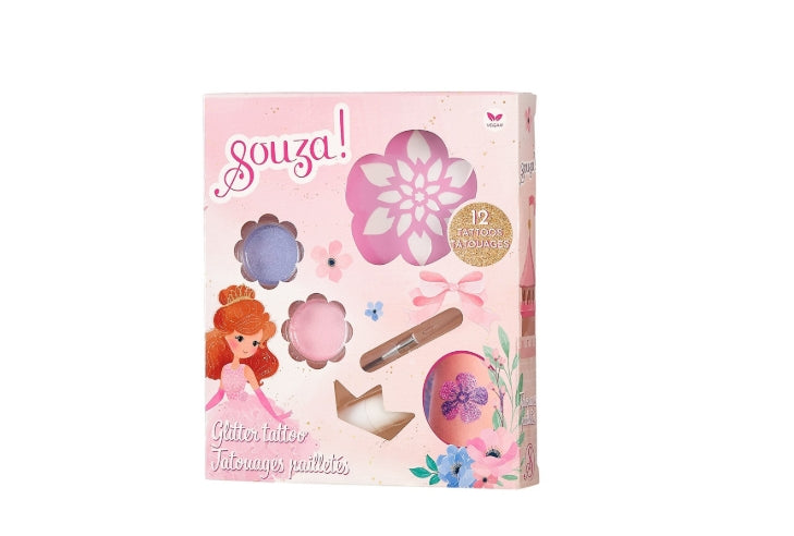 Kit de tatouages pailletés Princesse – Souza!