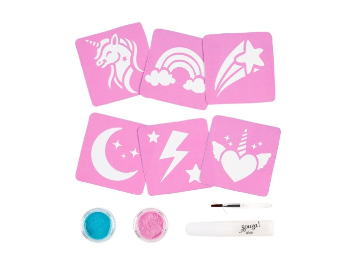 Kit de tatouages pailletés Licorne – Souza!