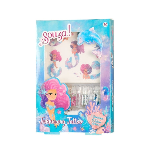 Kit tatouages temporaires pailletés Sirène – Souza!