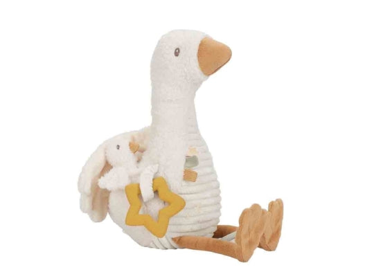 Peluche d'activité Oie - Blanc - Petite Oie