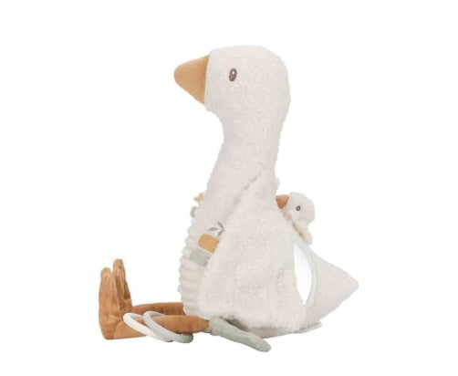 Peluche d'activité Oie - Blanc - Petite Oie