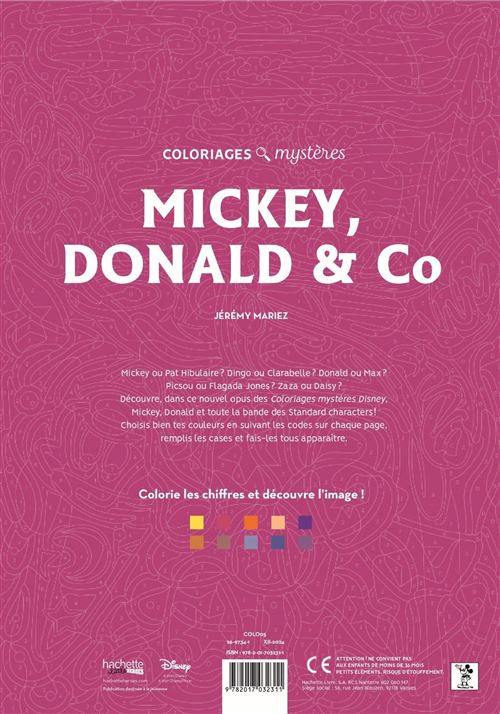 Coloriages Mystères Disney – Mickey, Donald & Co