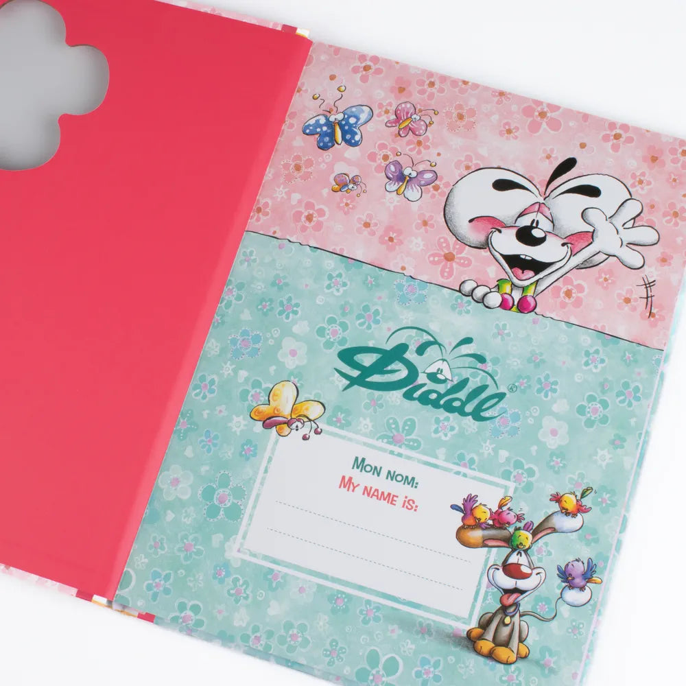 Hardcover-Notizbuch DIN A4 mit Diddl-Blumenmuster